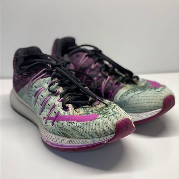 Nike - Air Zoom Elite 8 Mint Purple Black Running Shoes - Women 8 - Picture 2 of 10